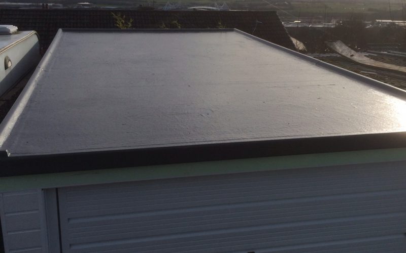 grp roofing to garage roof in bolton